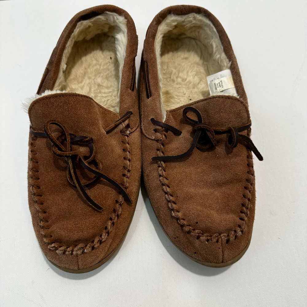 J.Crew Plush Sherling House Shoes. GUC. Size 8
